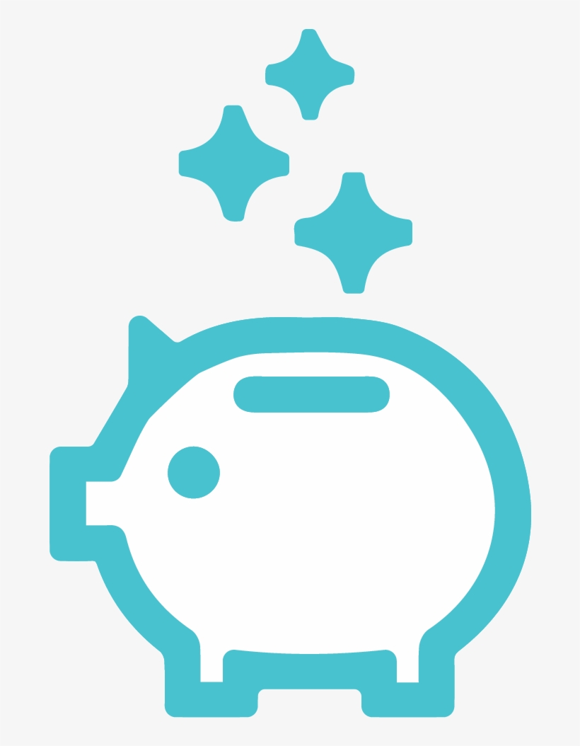 Increasing Revenue In Piggy Bank Icon - Illustration, transparent png