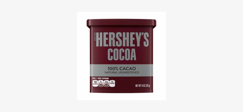 Hershey's Cocoa 100% Natural Unsweetened Cacao, 8 Oz - Box, transparent png