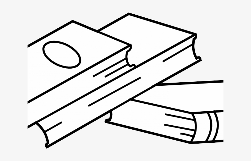 Book Page Cliparts - Book Stack Drawing Transparent, transparent png