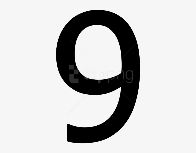 Free Png Number 9 Black And White Png Images Transparent - Circle, transparent png