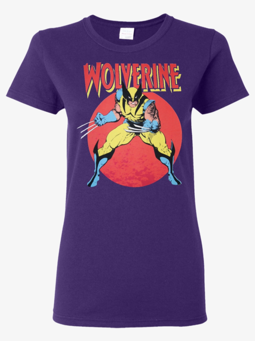 Wolverine Retro Comic Ladies T Shirt T Shirts - T-shirt, transparent png