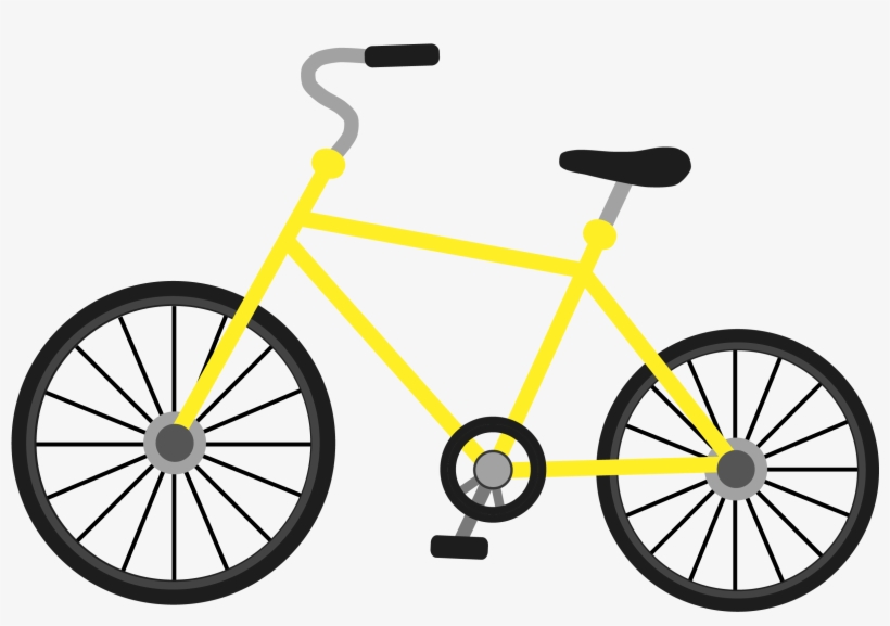 Colorful Transportation Bicycle Small Yellow Png And - Bicycle, transparent png