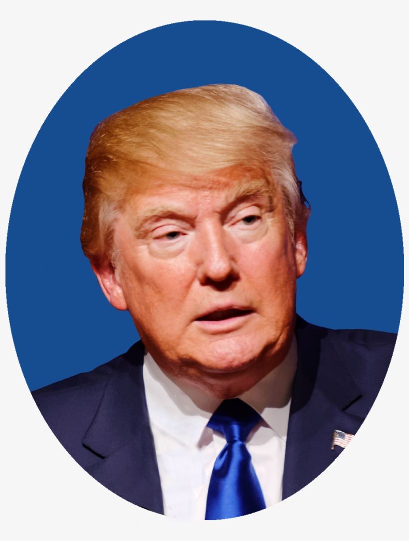 By Michael Vadon - Donald Trump Face Circle, transparent png