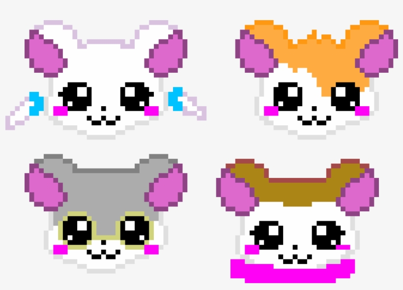 Hamtaro Friends<1>by Savannah, transparent png