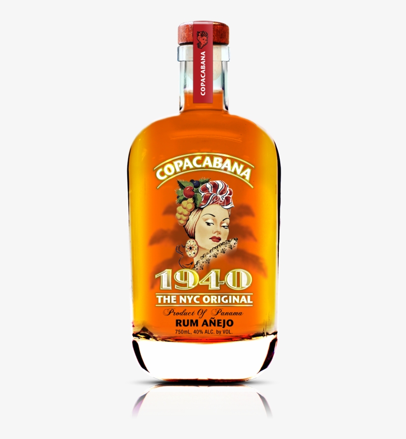 Copacabana-bottle - Copacabana Rum, transparent png