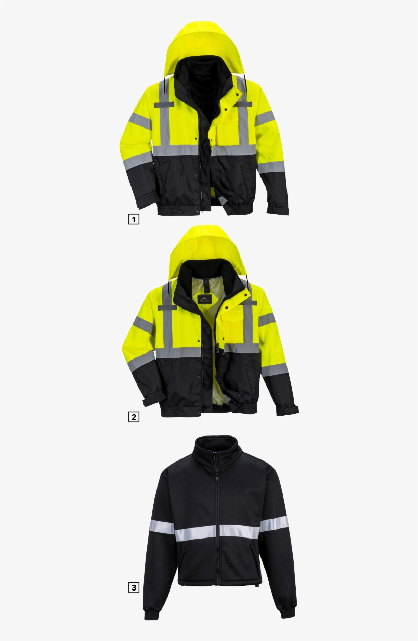 Portwest S365 Hi Vis 3 In 1 Premium Bomber Jacket - Portwest Us365, transparent png