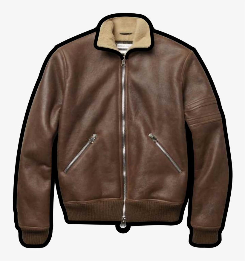 Coat Clipart Bomber Jacket - Leather Jacket, transparent png
