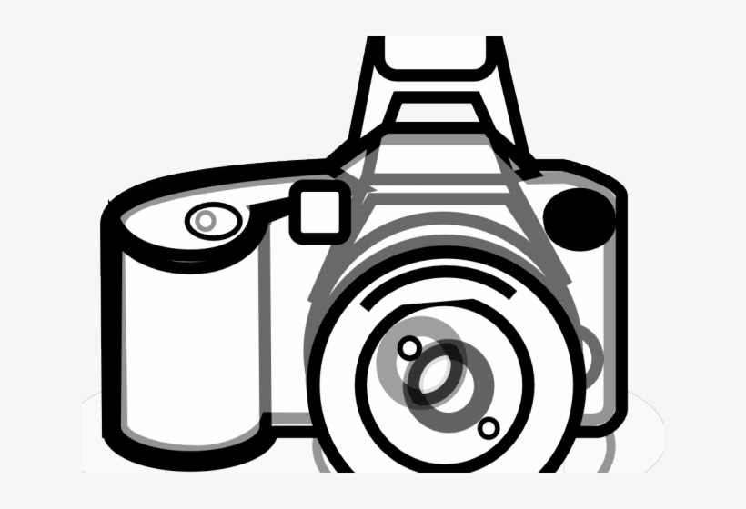 Photography Clipart Camrea - Camera Clipart Black And White Transparent, transparent png