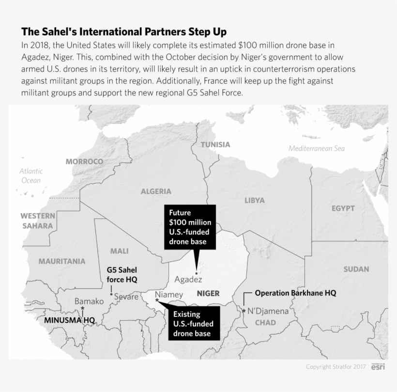 The Sahel's International Partners Step Up - Map, transparent png