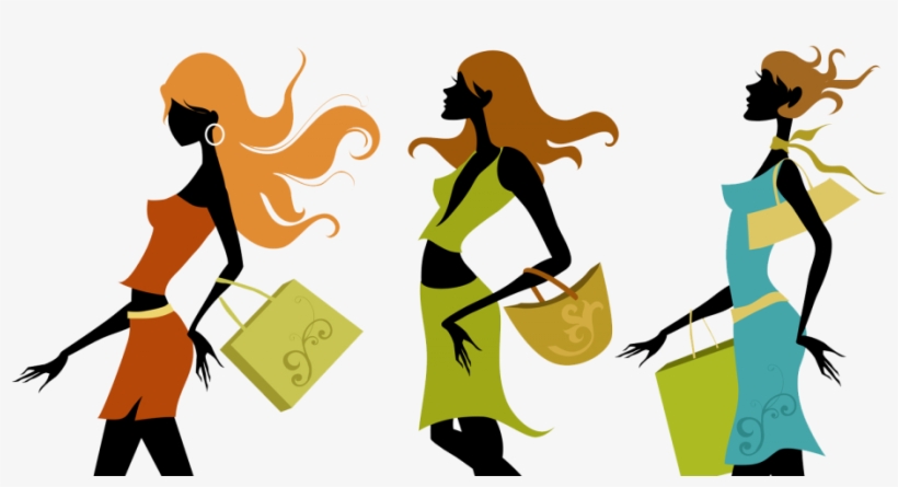 Ladies Fashion Accessories - Girls Shopping, transparent png