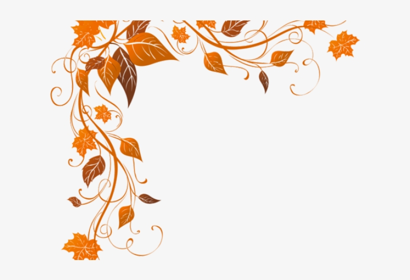 Decorations Clipart Autumn - Border Corner Frame Png, transparent png