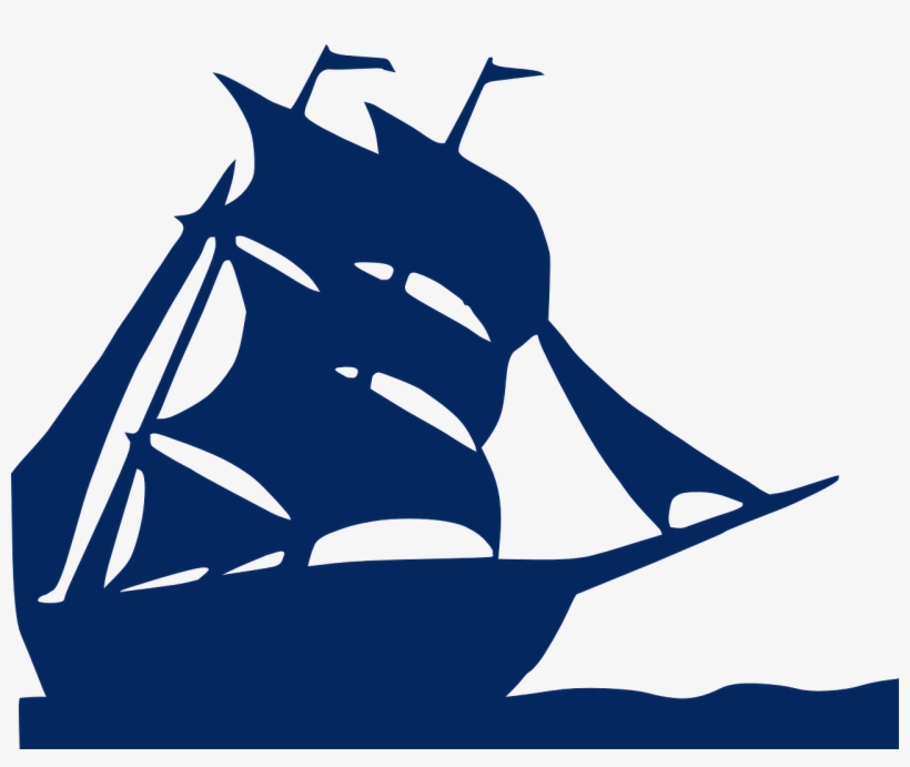 Sailboat Two-master Old Ship Png Image - Boat Silhouette, transparent png