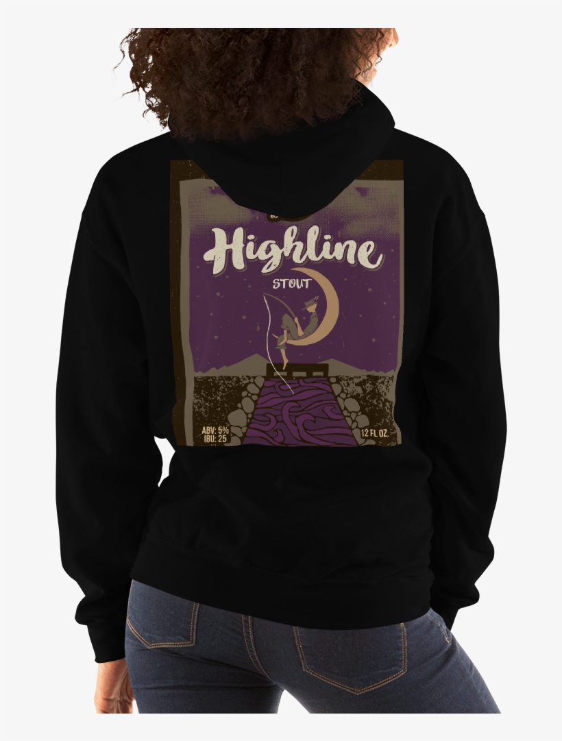 Tractor Logo 2 Highline Stout Mockup Back Womens 2 - Ceeday Hoodie, transparent png