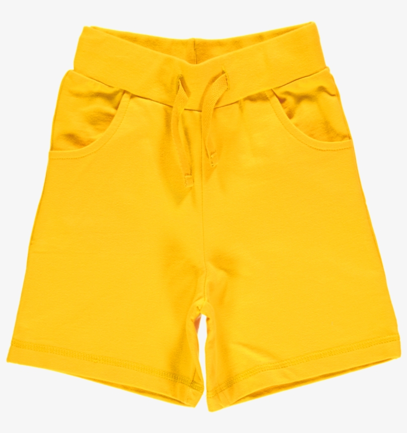 Maxomorra Basic Shorts Yellow - Yellow Shorts Png, transparent png