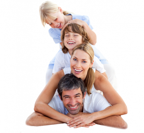 Caucasian Family Pyramid Advertising Vision Insurance - Family Pyramid (461x427), Png Download