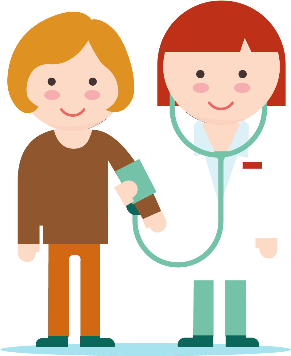 Treatment Clipart Specialist Doctor - Cartoon Blood Pressure Png (1104x1308), Png Download