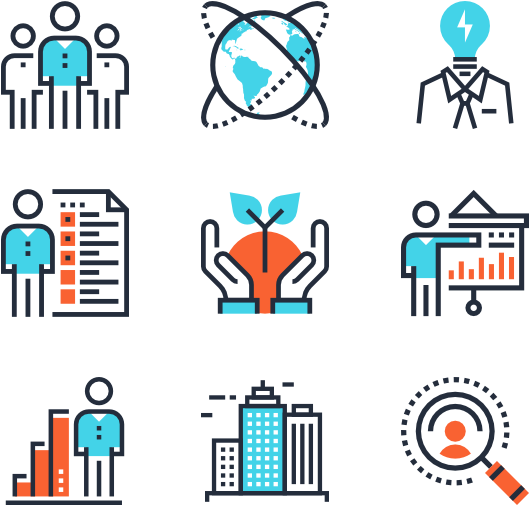 Two Tone Icon Family - Business Png (600x564), Png Download