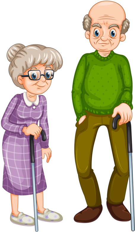 Family Clipart Grandma - Grandfather And Grandmother Clipart (479x800), Png Download