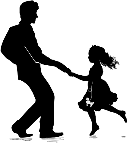 Father And Daughter Png (487x510), Png Download