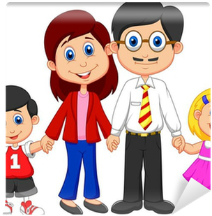 Familia Feliz En Dibujo (400x400), Png Download
