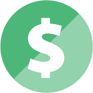 Secu Family House Donate - Green Dollar Sign Youtube (360x360), Png Download