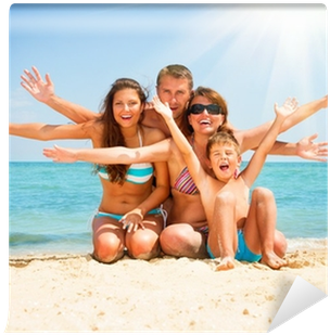 Happy Family Having Fun At The Beach - Gvozd Tripod Stand Holder Flexible Mini With Bluetooth (400x400), Png Download