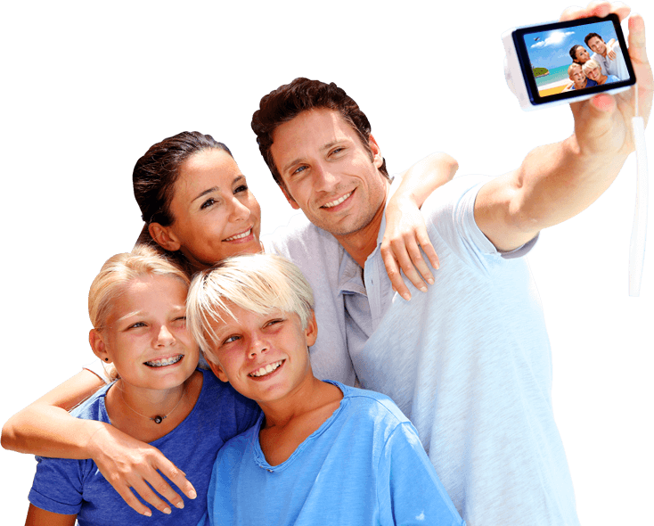 Family2 - Super Smart Watch Bluetooth Touch Screen Cell Phone (734x590), Png Download