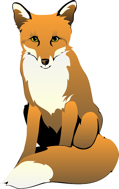 Watercolor Fox Family Printable, Animal Clipart, Baby - Fox Clip Art Png (378x598), Png Download