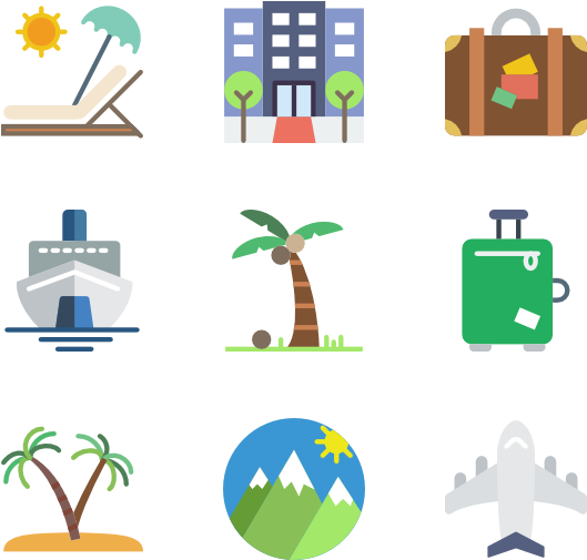 Travel 50 Icons - Travel Package Icons (600x564), Png Download