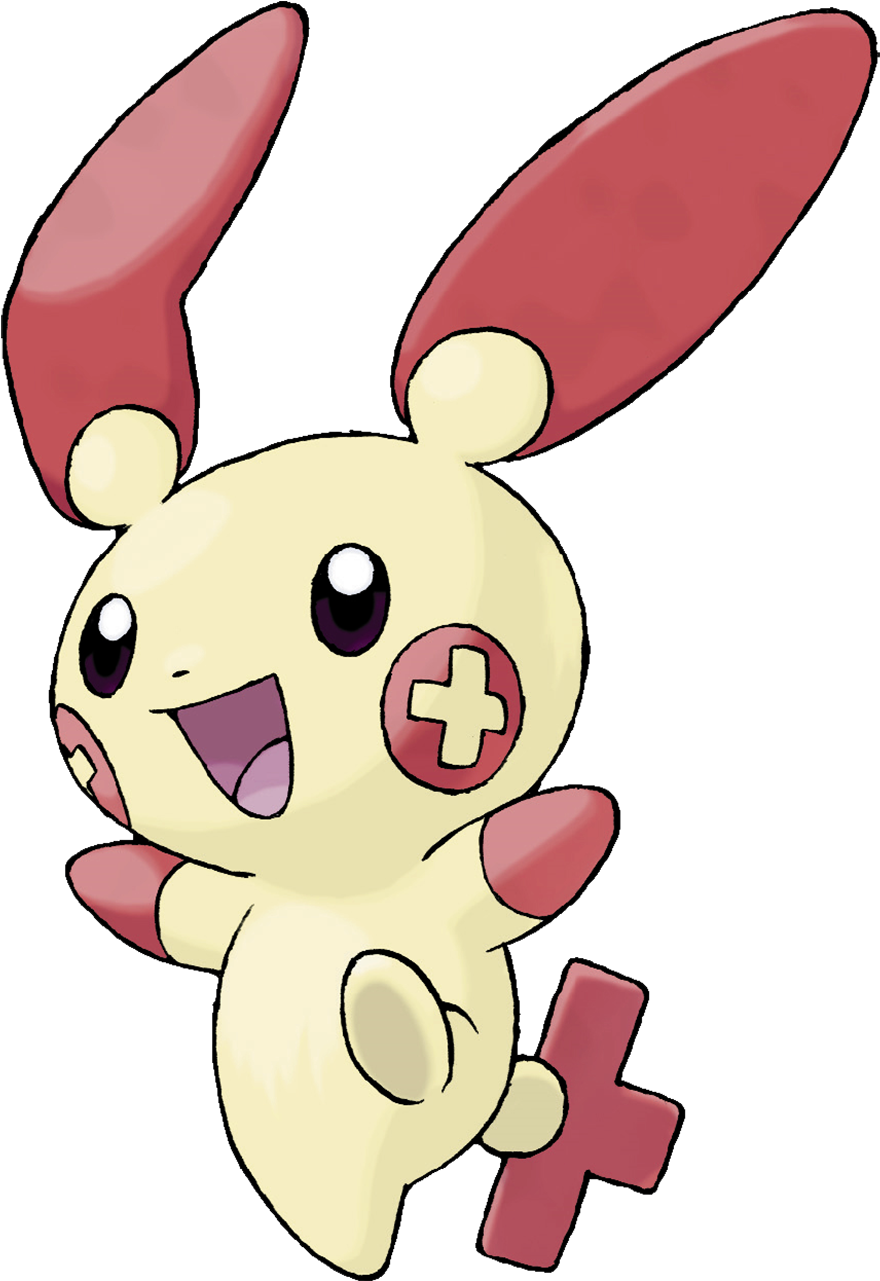 Pikachu Family Names For Kids - Plusle And Minun (1280x1280), Png Download