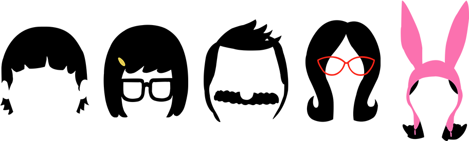 Family Clipart Outline - Bobs Burgers Season 9 (1000x400), Png Download