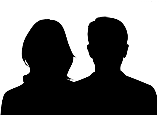 “i Have Struggled A Long Time With Many Different Past - Man Woman Head Silhouette (610x458), Png Download