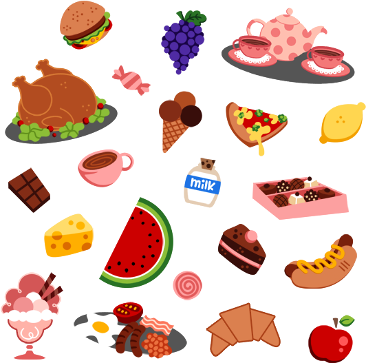 Food Is Good By Sprits On Deviantart Clip Freeuse - Food Cartoon Png (550x550), Png Download