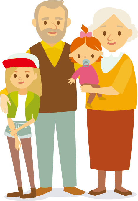 Family Shutterstock Grandparent Flat Design - Grandparent Free Design (468x682), Png Download