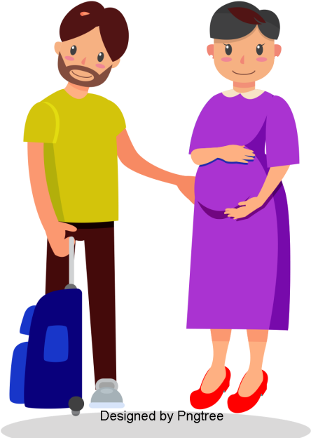 Beautiful Cartoon Lovely Hand Painted Love Happy Family - Cartoon (640x640), Png Download