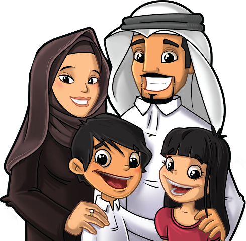 Cheerful Smile For A Happy Family - Al Kharashy Dental Center (489x479), Png Download