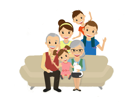 Funeral Plan Happy Family - Family (590x480), Png Download
