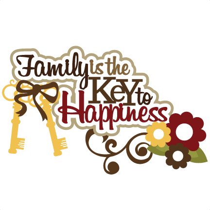Png Transparent Family Is The Key To Happiness Scrapbook - Scrapbook Family Clipart (432x432), Png Download