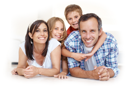 Happy Family 2 - Peace And Joy Mistletoe Holiday Photo Card (464x325), Png Download