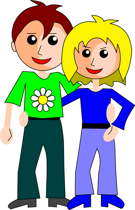 Happy Family Clipart 20, Buy Clip Art - Cutest Couple Throw Blanket (462x720), Png Download