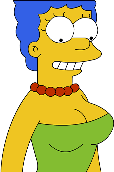 Todo De Los Simpsons [muy Completo] - Marge Simpson En Vida Real (396x597), Png Download