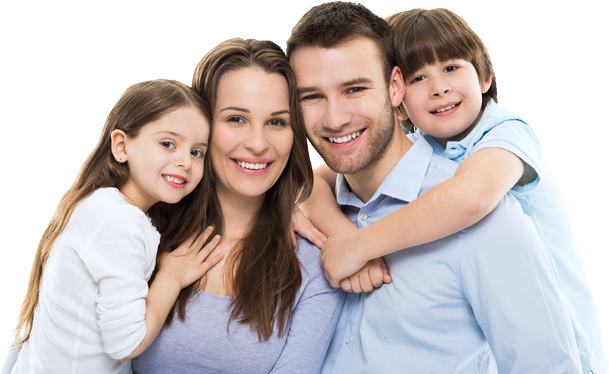 Cosmetic Dentistry Family Smile - Dental Family Png (864x560), Png Download