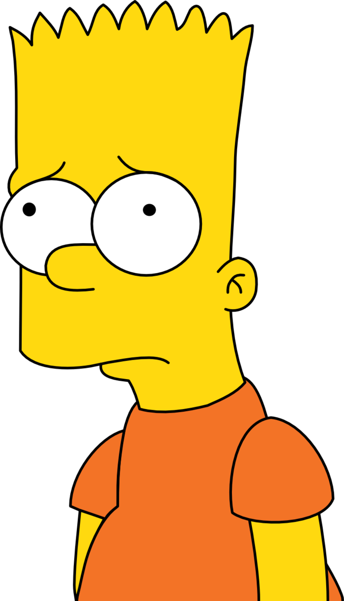 Bart Simpson Wallpaper Possibly Containing Anime Titled - Sad Bart Simpson Png (286x500), Png Download