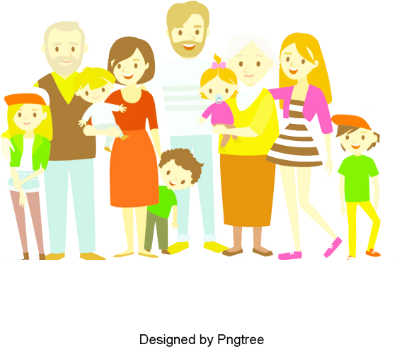 Cartoon Happy Family Design Pattern, Cartoon, Hand - Grilles Sudoku Indispensables Pour Les Familles | Plus (640x640), Png Download