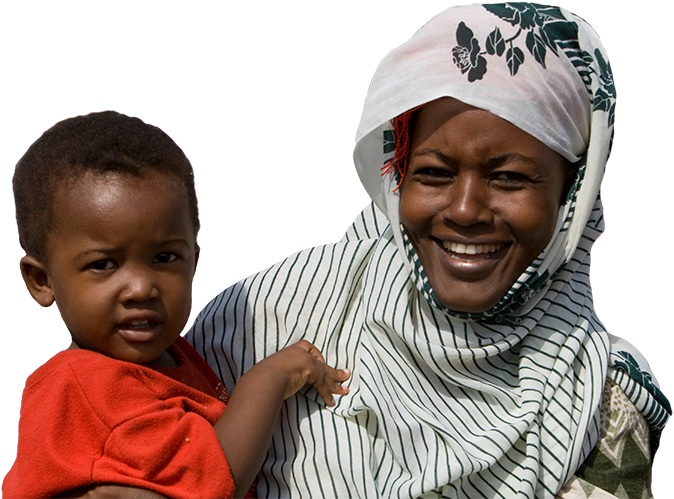 Somali Refugee And Baby - Baby (750x500), Png Download