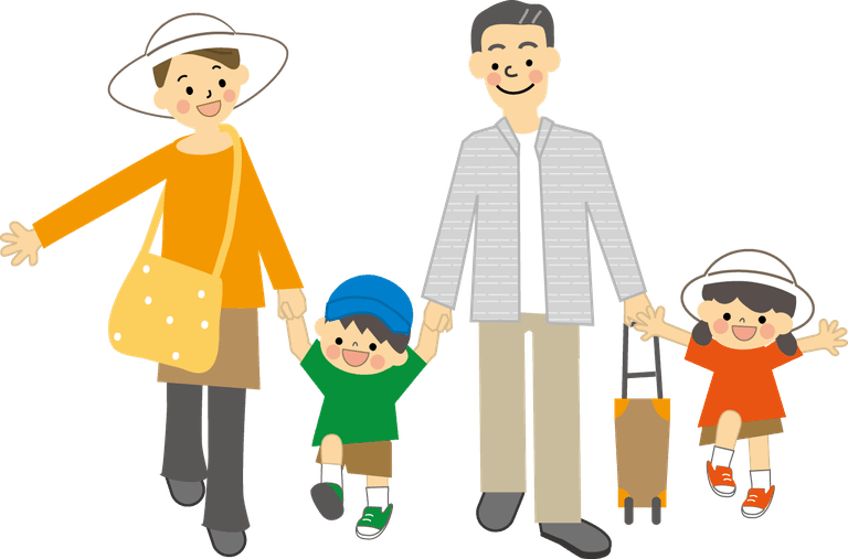 Travel Family Hotel Child Accommodation - 家族 旅行 イラスト 無料 (768x507), Png Download