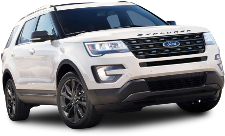 White Ford Explorer Suv Car Png Image - 2019 Ford Explorer Sport (500x310), Png Download