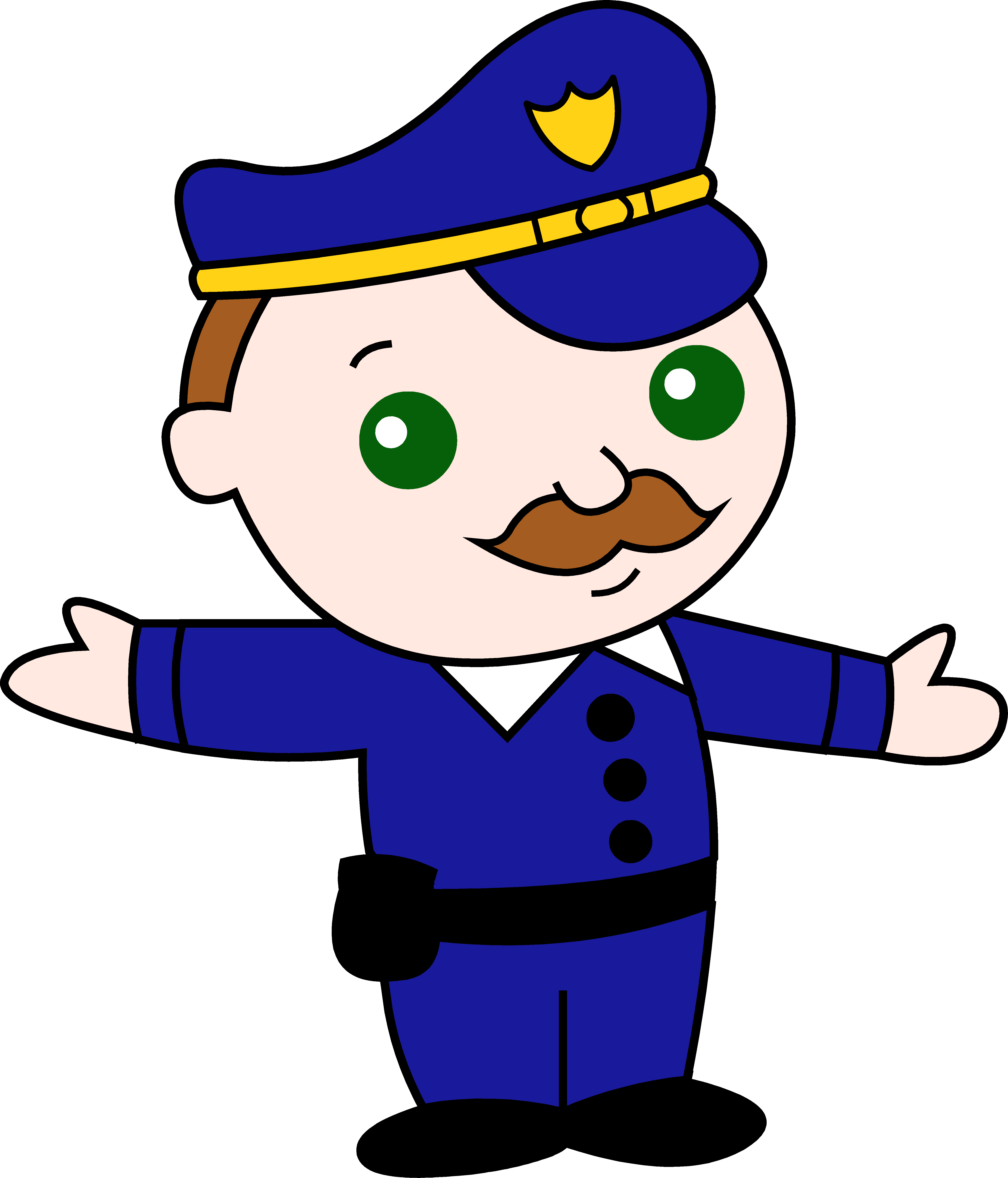 Clip Library Download Guard Clipart Airport - Policeman Songs Preschool (5187x6062), Png Download