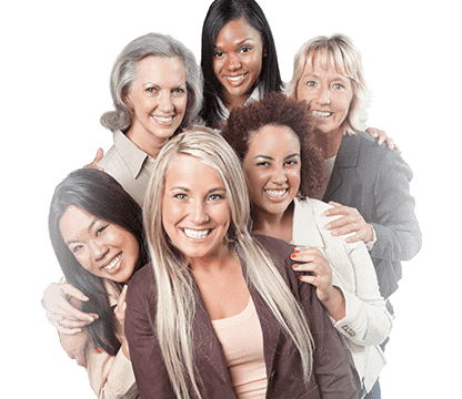 Group Of Smiling Women - Friendship (416x360), Png Download