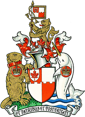 Grant Of Arms Canada (303x409), Png Download